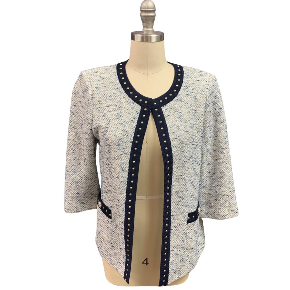 St. John Collection blazer/jacket in blue tweed